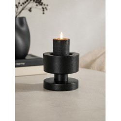 BOI!WOW Kandelaar Iron Black  | Moderne Zwarte Metalen Kandelaar